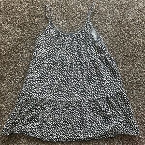 Old Navy Black and White Cami Dress